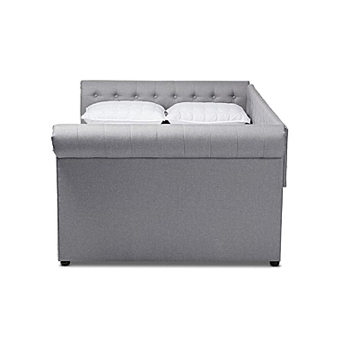 Baxton Studio Mabelle Modern And Contemporary Gray Fabric Upholstered Full Size Daybed With Trundle - Gray. View a larger version of this product image.