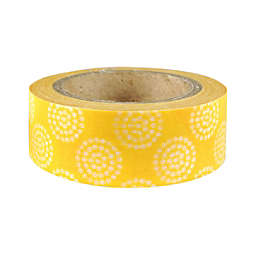 Wrapables Dotted Japanese Washi Masking Tape / Yellow Dots Blooming