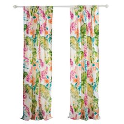 Greenland Home Fashions Tropics Window Panel Pair - 42x84