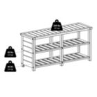 Alternate image 1 for Keystone Bench, 2-Tier Shoe Storage, Teak