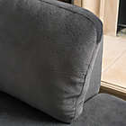 Alternate image 2 for Contemporary Home Living 3-Piece Charcoal Black Contemporary Pillow Back Sectional Sofa Set 70"