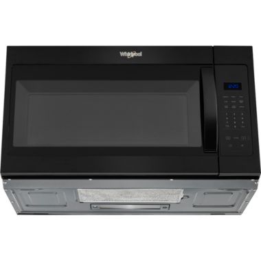 Whirlpool 1.7 Cu. Ft. Black Over-the-Range Microwave. View a larger version of this product image.
