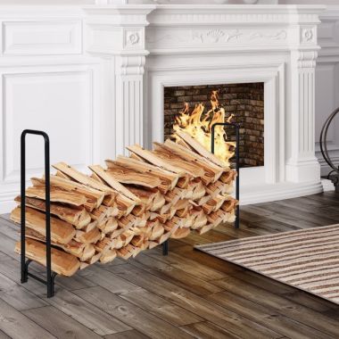 Hooya Imp.& Exp.  8 Feet Outdoor Steel Firewood Log Rack. View a larger version of this product image.