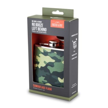 Foster & Rye Camouflage Flask. View a larger version of this product image.