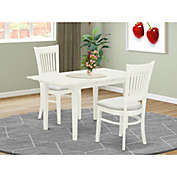 East West Furniture Dining Table- Dining Chairs