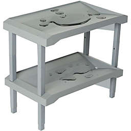 RAKABOT - Storage Shelf for Shoes, Winter Boots and Rain Boots with Water Collection System, Gray