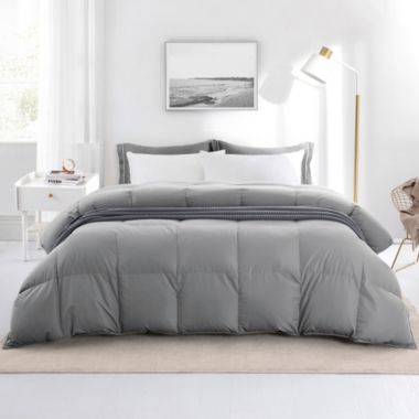 grey down comforter king size