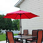 Alternate image 1 for Sunnydaze Outdoor Aluminum Patio Umbrella with Polyester Canopy and Tilt and Crank Shade Control - 7.5&#39; - Red