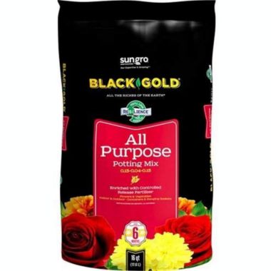 Black Gold All Purpose Potting Soil with RESiLIENCE - 16qt. View a larger version of this product image.