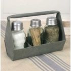 Alternate image 0 for Primitive Industrial Galvanized Toolbox MASON Jar Salt & Pepper & Tooth pick Caddy by CTW Home Collection