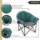 Alternate image 1 for Arrowhead Outdoor Oversized Folding Camping Chair w/ External Pocket in Green