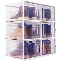 Infinity Merch Storage Shoe Box, Foldable Clear Sneaker Display Box