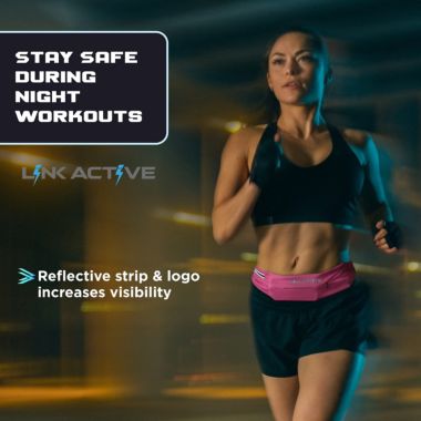 Link Active Running Belt for Ladies and Men, Fanny Pack, Telephone Holder for Running, Climbin, Cycling and holding Cash. View a larger version of this product image.