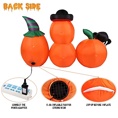 CAMULAND 5FT Inflatable Halloween Pumpkin Combo Halloween,5FT. View a larger version of this product image.