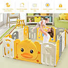 Alternate image 2 for Costway 16-Panel Foldable Baby Playpen with Sound
