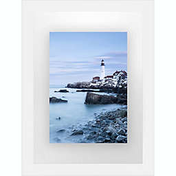 Americanflat 8.5x11 Floating Frame in White with Polished Glass and Hanging Hardware Included - Also Use 8x10 or 5x7 Photos for Floating Effect - Horizontal and Vertical Formats for Wall