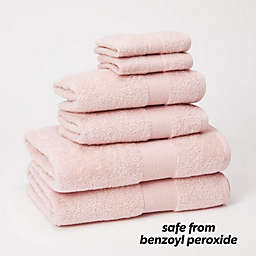 Dormify Supreme 6 Piece Towel Set w/ Hook Loop - Pink