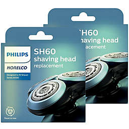 2x Philips Norelco Replacement Head for Series 6000 Shavers Black
