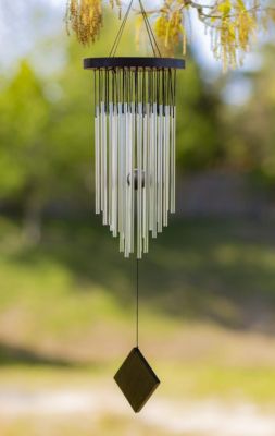 VP Home 38" H Howling Wolf Wind Chimes For Outside Unique Wolf Howling Windchimes