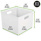 Alternate image 1 for mDesign Storage Organizer Bin with Handles for Cube Furniture, 2 Pack