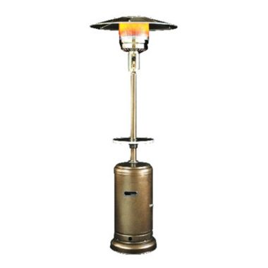 Sunheat International Classic Umbrella Design Portable Propane Patio Heater-Golden Hammered. View a larger version of this product image.
