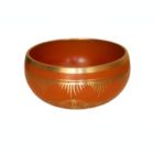 Alternate image 0 for Cottage Handicraft, Sacral Chakra - Orange Tibetan Singing Bowl with free Elephant Gift
