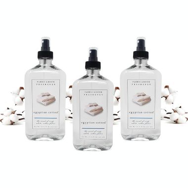 KOVOT Fabric & Room Spray Air Freshener -All Natural Calming Linen & Bedtime Mist -Made with Essential Oils, Natural Fabric Spray Bed Linen Spray - Egyptian Cotton - 17.75 Fl Oz (Pack of 3). View a larger version of this product image.