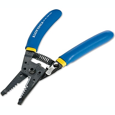 Klein Tools - 11055KLE 11055 Wire Cutter and Wire Stripper, Stranded Wire Cutter, Solid Wire Cutter, Cuts Copper Wire Blue/Yellow. View a larger version of this product image.