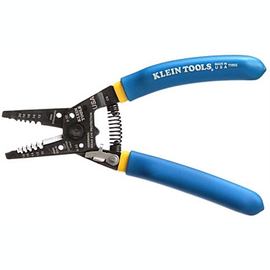 Klein Tools - 11055KLE 11055 Wire Cutter and Wire Stripper, Stranded Wire Cutter, Solid Wire Cutter, Cuts Copper Wire Blue/Yellow. View a larger version of this product image.