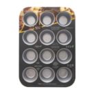 Alternate image 0 for Baker's Secret 12cup Muffin Pan, 2Layers Non-stick Coating, Aluminized Steel, Dark Gray, Superb Collection
