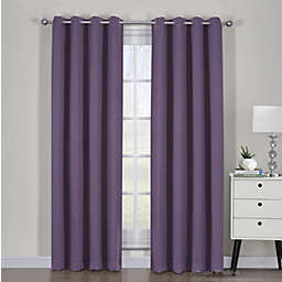 Egyptian Linens - Ava Blackout Weave Curtain Panels With Tie Backs Pair (Set Of 2)