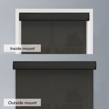 Linen Avenue Custom Cordless Cassette 5% Solar Roller Shade, 22  W x 78 H Shadow. View a larger version of this product image.