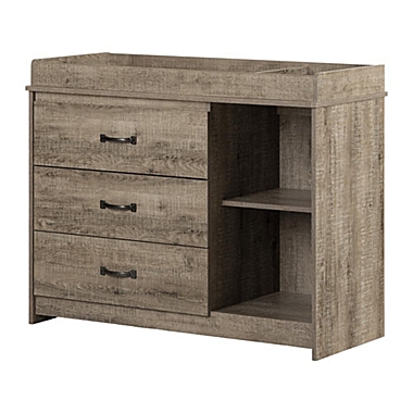 South Shore Tassio Changing Table - Weathered Oak. View a larger version of this product image.