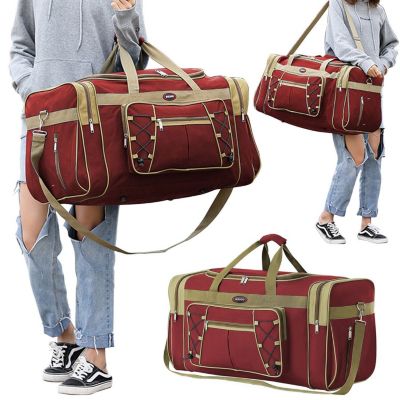 Heiou 72L Foldable Travel Duffle Bag in Extra Large Red