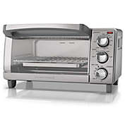 Black and Decker Natural Convection 4 Slice Toaster Oven in Stainless Steel