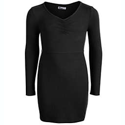 Epic Threads Big Girl's Side Stripe Bodycon Dress Black Size S