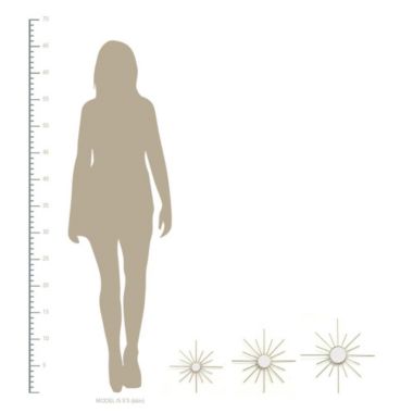 HomeRoots Home Decor S 3 Gold Mirror Burst Metal Wall Decor - 321180. View a larger version of this product image.