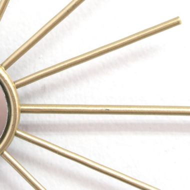 HomeRoots Home Decor S 3 Gold Mirror Burst Metal Wall Decor - 321180. View a larger version of this product image.