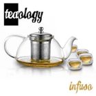 Alternate image 1 for Teaology Infuso Borosilicate Infusion Teapot and Glass Set