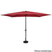 Inq Boutique 10FT Square Umbrella Waterproof Folding Sunshade Wine Red