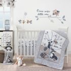 Alternate image 0 for Bedtime Originals Little Rascals Gray/Taupe/White Woodland Animals and Tree 3-Piece Baby Crib Bedding Set