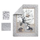 Alternate image 1 for Bedtime Originals Little Rascals Gray/Taupe/White Woodland Animals and Tree 3-Piece Baby Crib Bedding Set