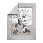 Alternate image 2 for Bedtime Originals Little Rascals Gray/Taupe/White Woodland Animals and Tree 3-Piece Baby Crib Bedding Set