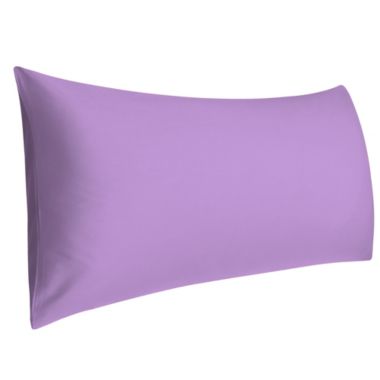 PiccoCasa Body Pillow Case Pillowcase with Envelope Closure, Cotton 250 Thread Count Solid Pillow Protector, 1-Piece Pillow Covers 20"x54", Lilac. View a larger version of this product image.