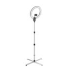 Alternate image 0 for Daylight Aura Ring Floor Lamp - U35450 - LED - 90+ CRI - Social Media Streaming - Video and Content Creation - Adjustable Height - Phone Holder - Carrying Case