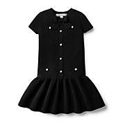 Hope & Henry Girls&#39; Milano Drop Waist Sweater Dress (Black, 18-24 Months)