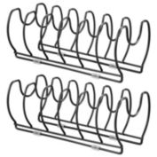 mDesign Metal Wire Pot/Pan Organizer Rack for Kitchen Cabinet