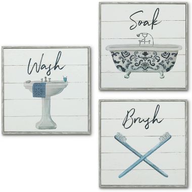 Americanflat Funny Bathroom Signs,  x 