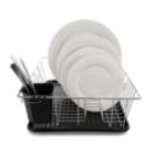 Alternate image 1 for Better Chef 16 Inch Chrome Dish Rack with Black Draining Tray