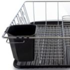 Alternate image 3 for Better Chef 16 Inch Chrome Dish Rack with Black Draining Tray